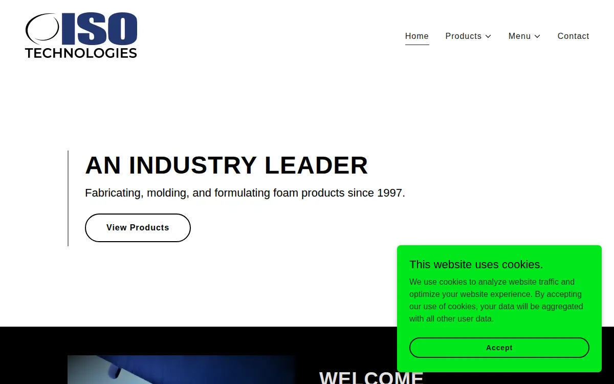 Homepage of Iso Technologies INC