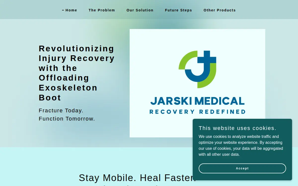 Homepage of Jarski Medical Solutions L.l.c.