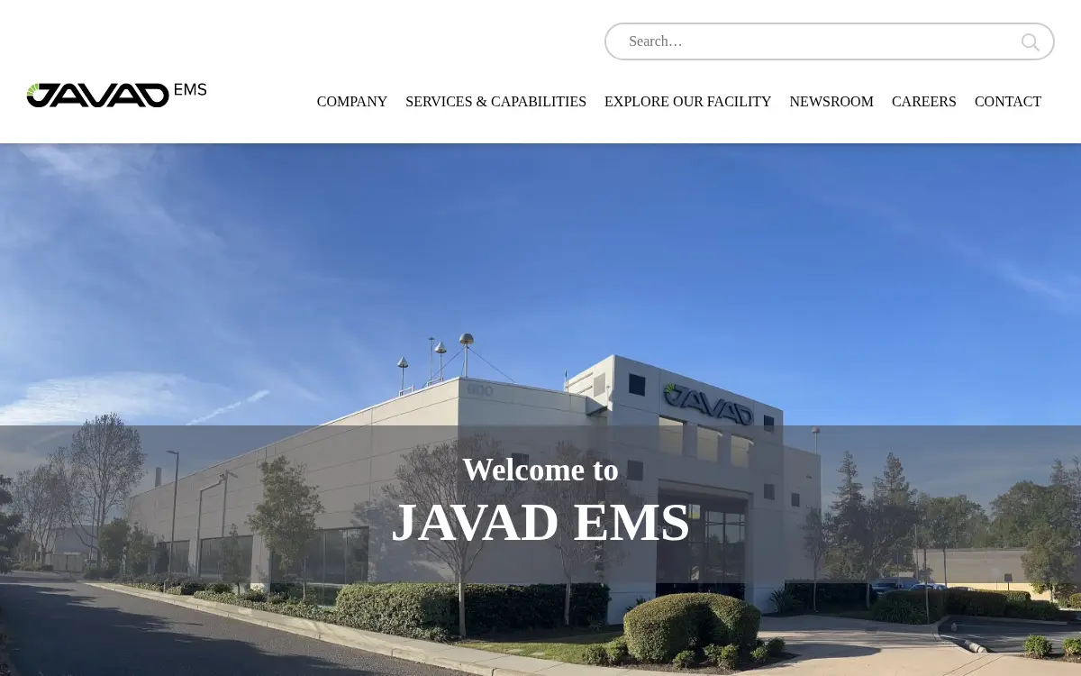 Homepage of Javad Ems, INC.