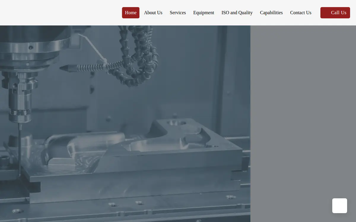 Homepage of Java Machining LLC