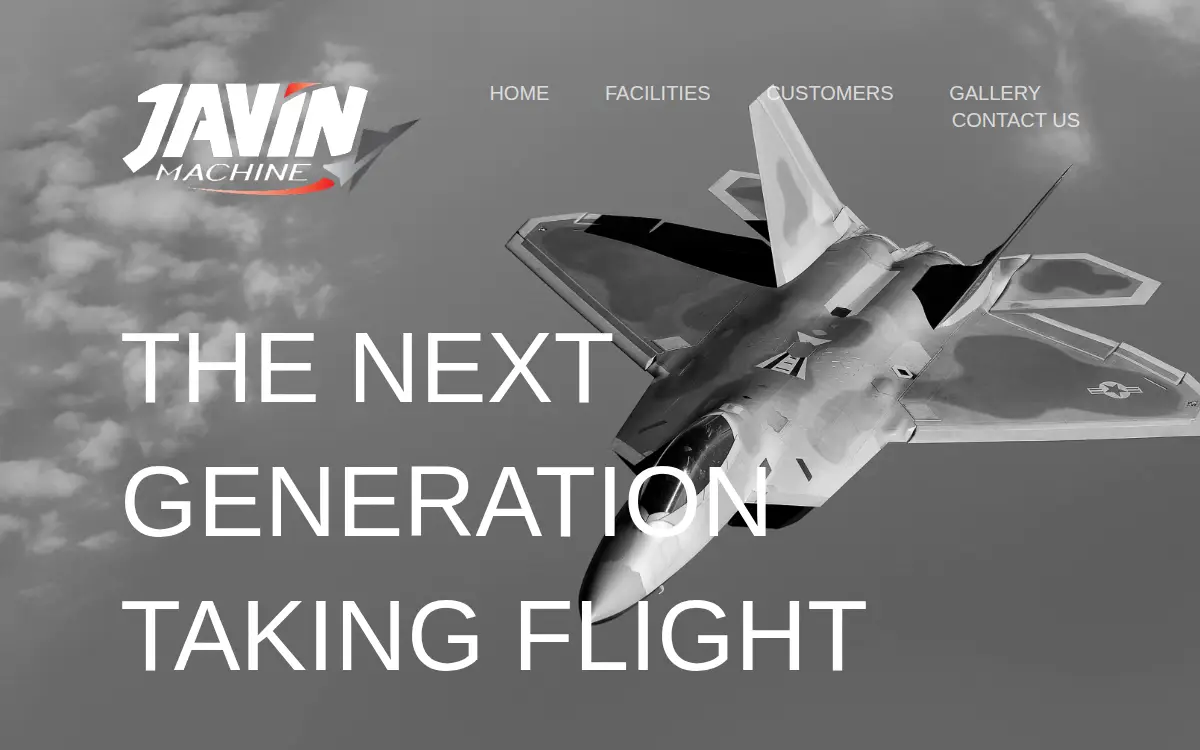 Homepage of Javin Machine CORP