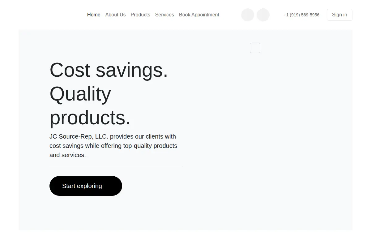 Homepage of Jc Source-rep, LLC
