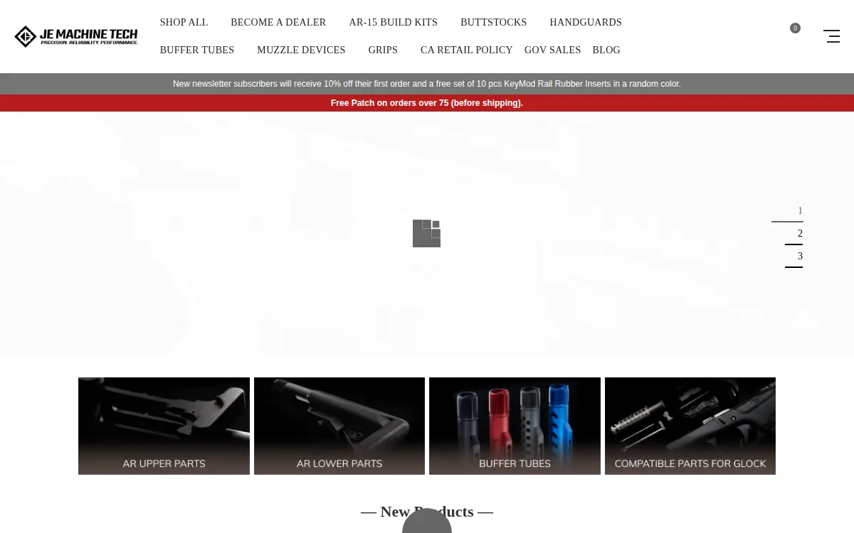 Homepage of J&e Machine Tech, INC.