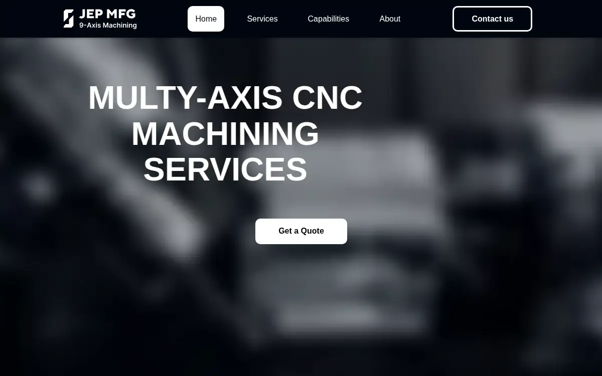 Homepage of Jep Manufacturing LLC