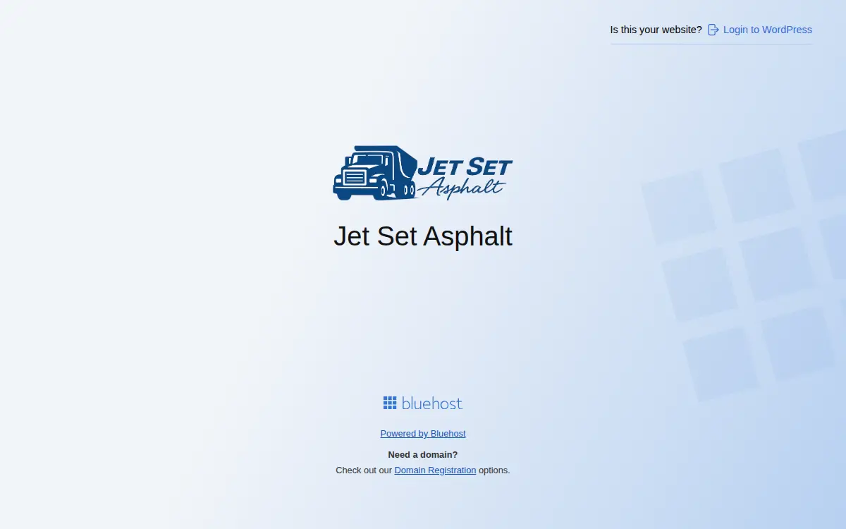 Homepage of Jet Set Asphalt Lc