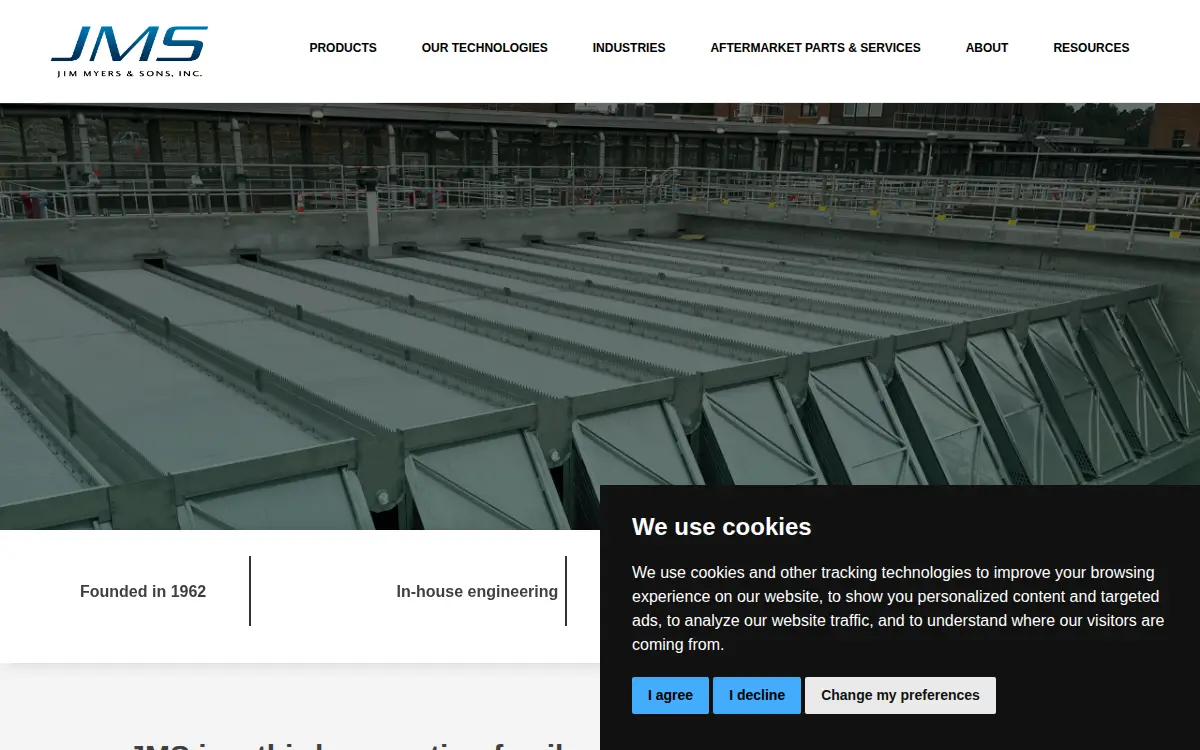 Homepage of Jim Myers & Sons, INC.