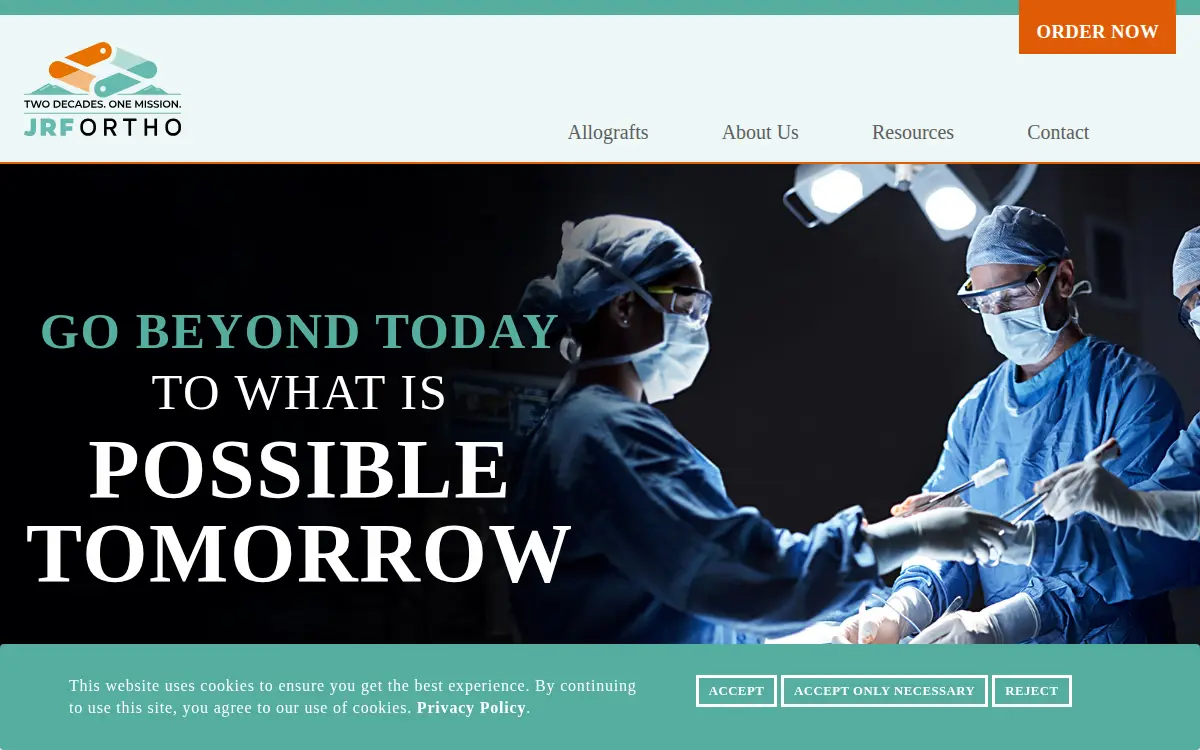 Homepage of Joint Restoration Foundation, INC.