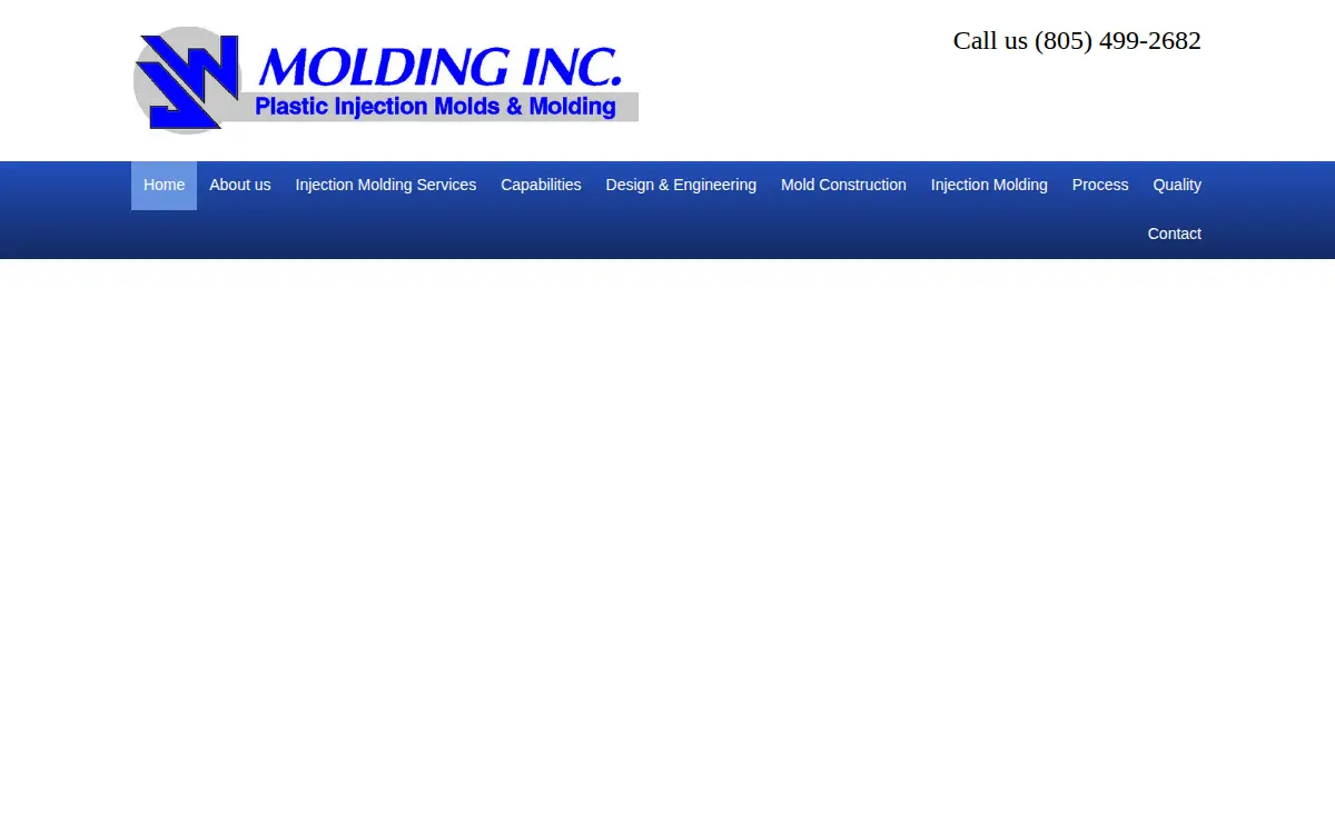 Homepage of J.w. Molding, INC.