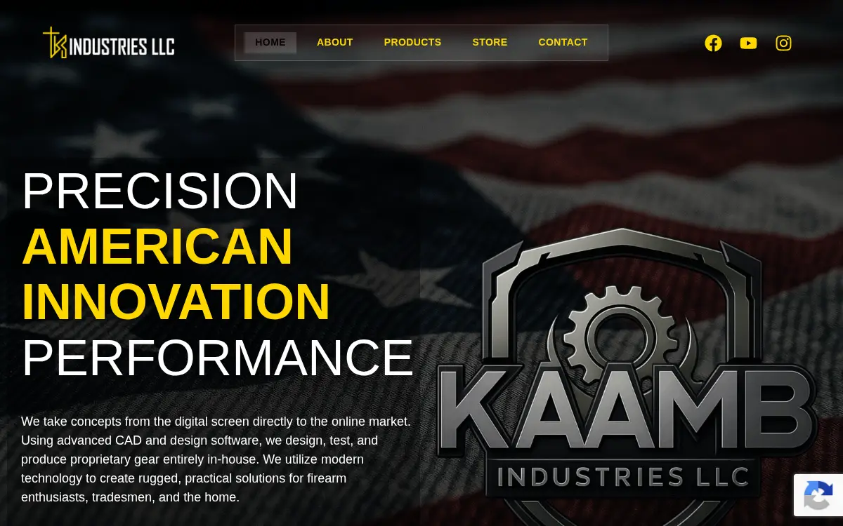 Homepage of Kaamb Industries LLC
