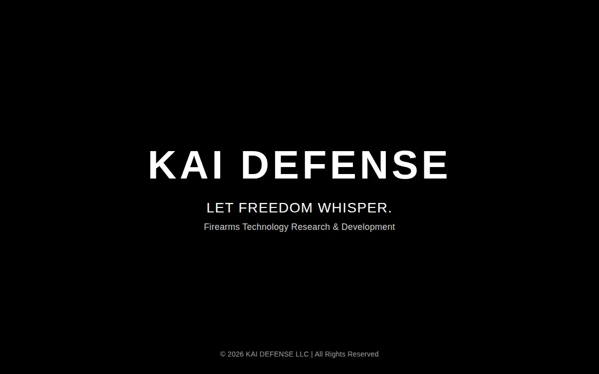 Homepage of Kai Defense LLC