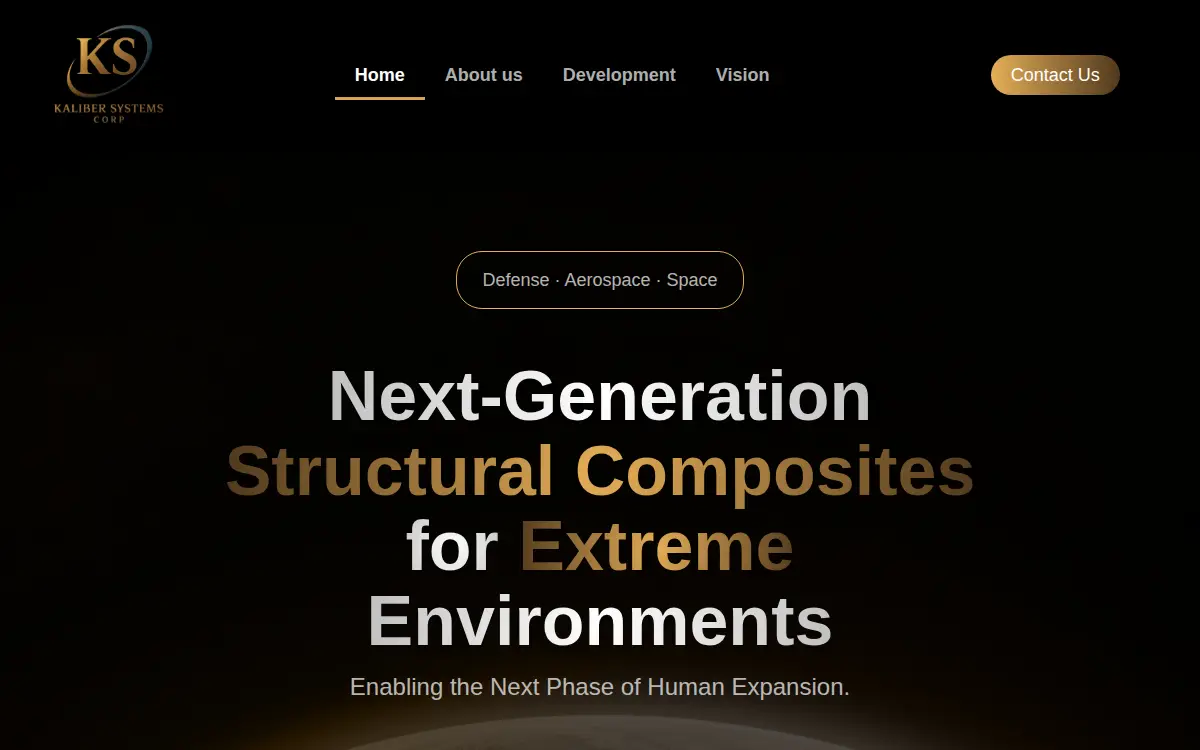 Homepage of Kaliber Systems CORP.