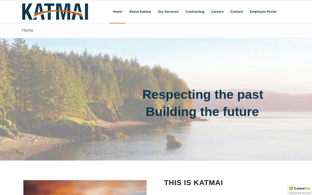 Homepage of Katmai Diversified Services LLC