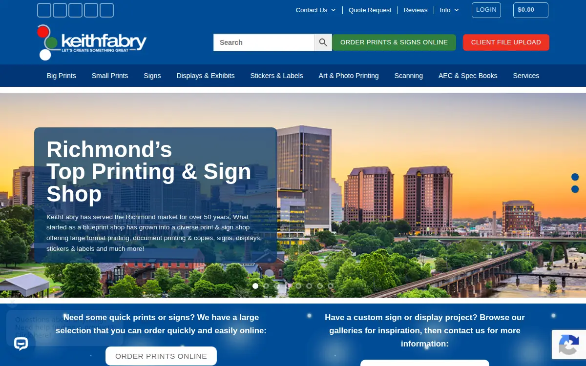 Homepage of Keith-fabry Reproduction and Supply, INC.