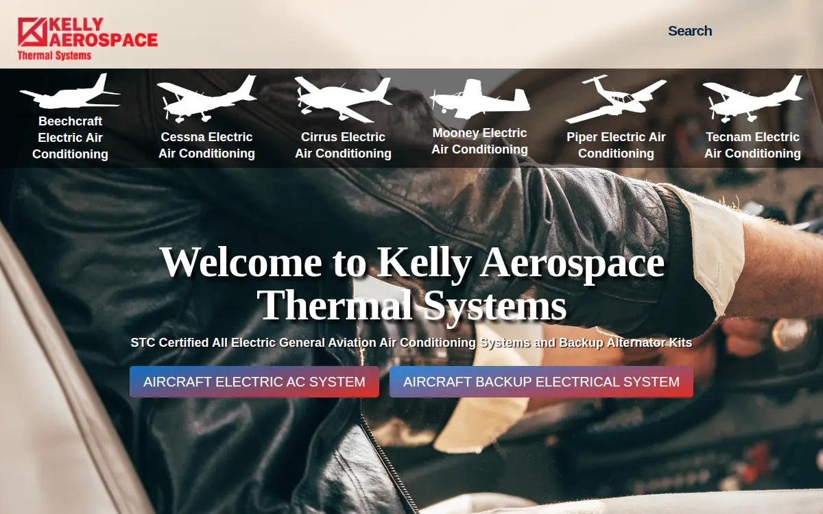 Homepage of Kelly Aerospace Thermal Systems LLC