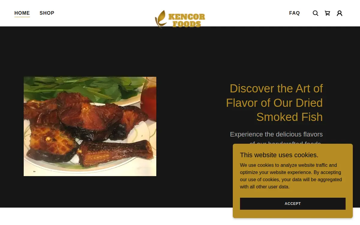 Homepage of Kencor Ethnic Foods INC