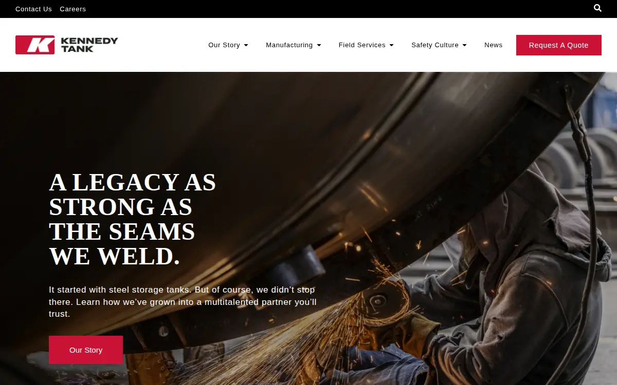 Homepage of Kennedy Tank & Manufacturing Company, INC.