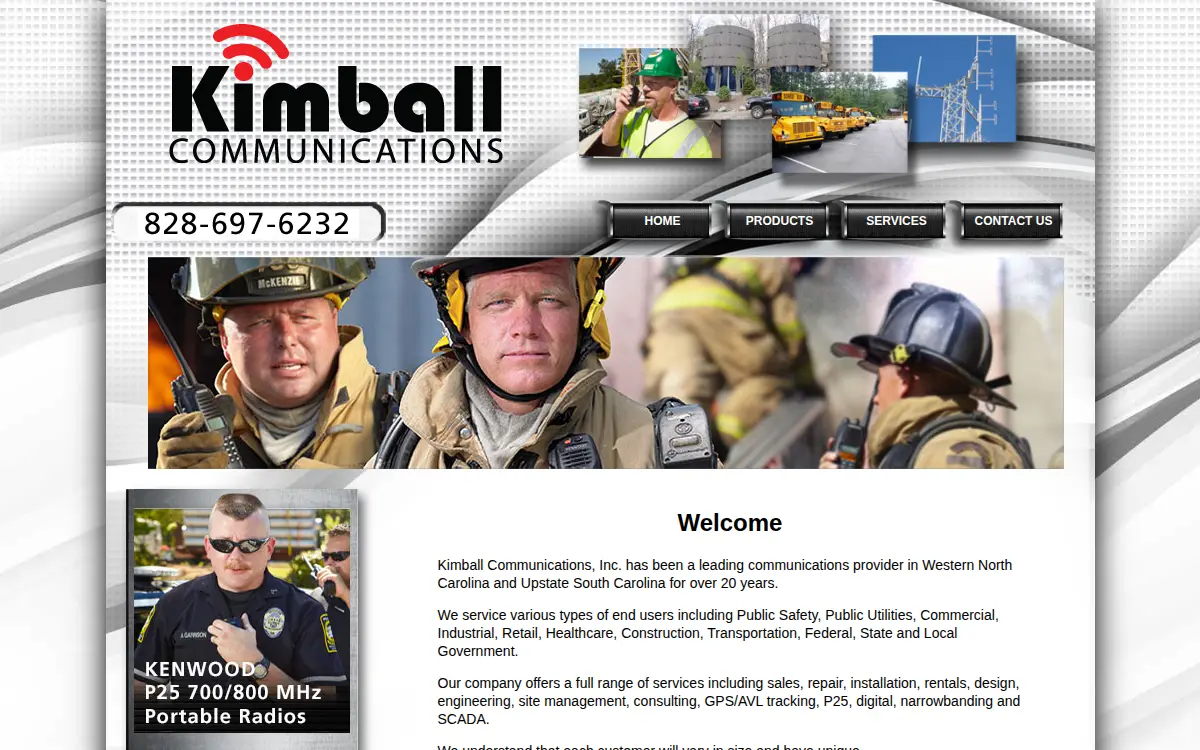Homepage of Kimball Communications, INC