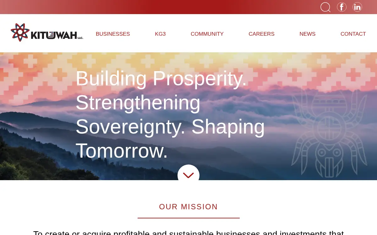 Homepage of Kituwah Manufacturing LLC