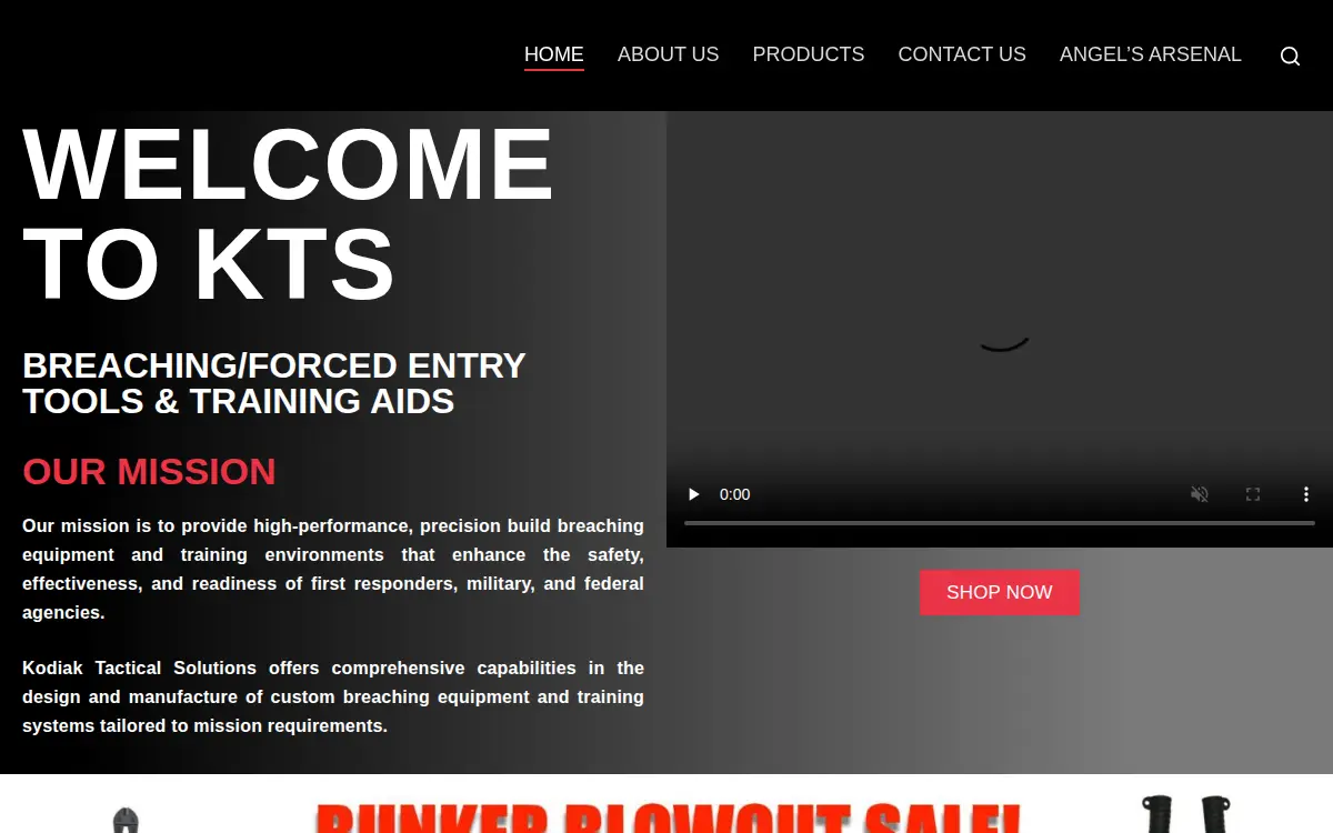 Homepage of Kodiak Tactical Solutions