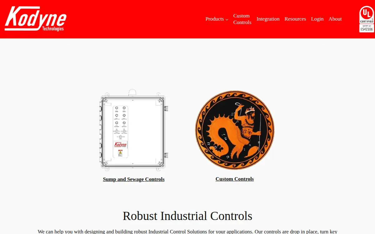 Homepage of Kodyne Technologies LLC
