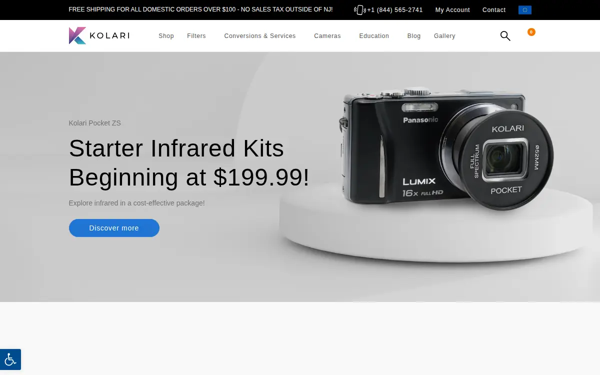 Homepage of Kolari Vision L.l.c.
