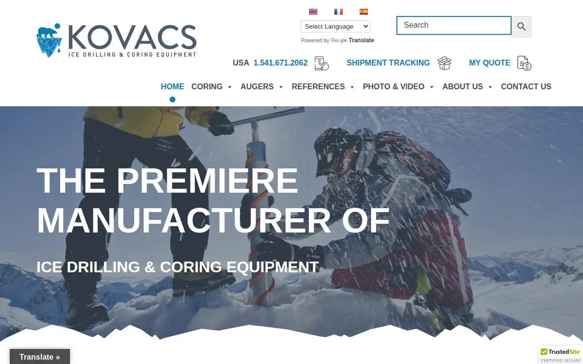 Homepage of Kovacs Enterprise LLC