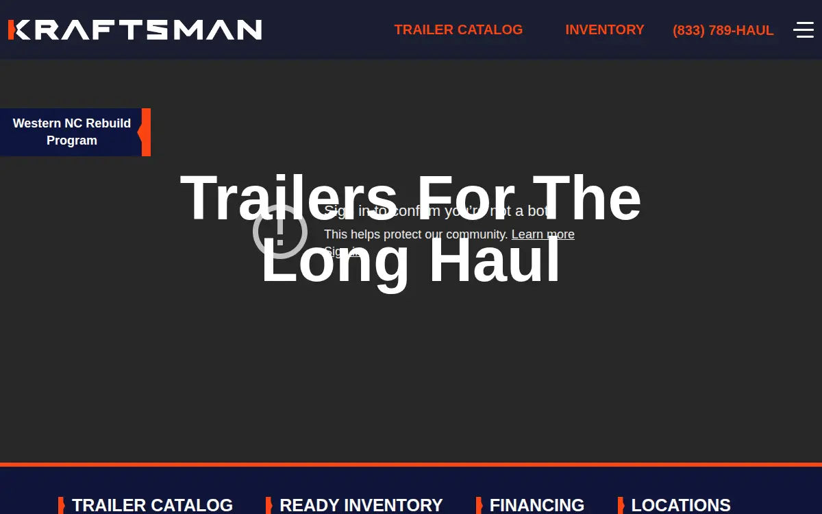 Homepage of Kraftsman INC