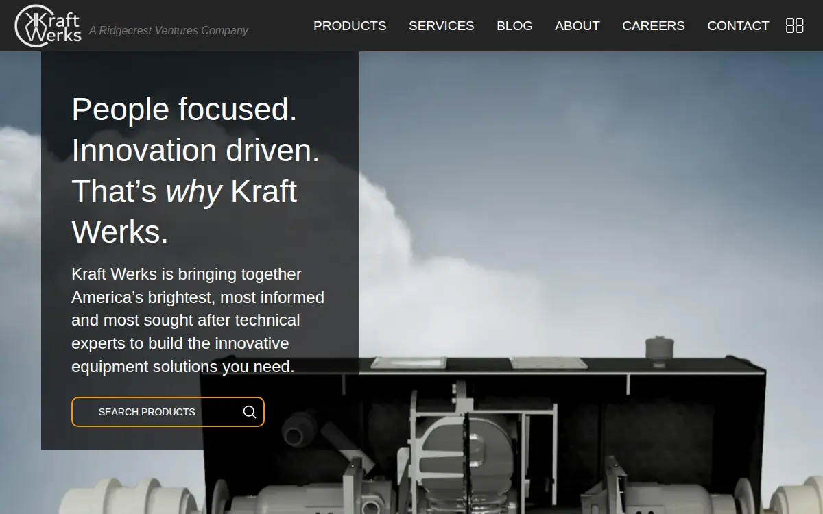 Homepage of Kraft Werks Engineering LLC