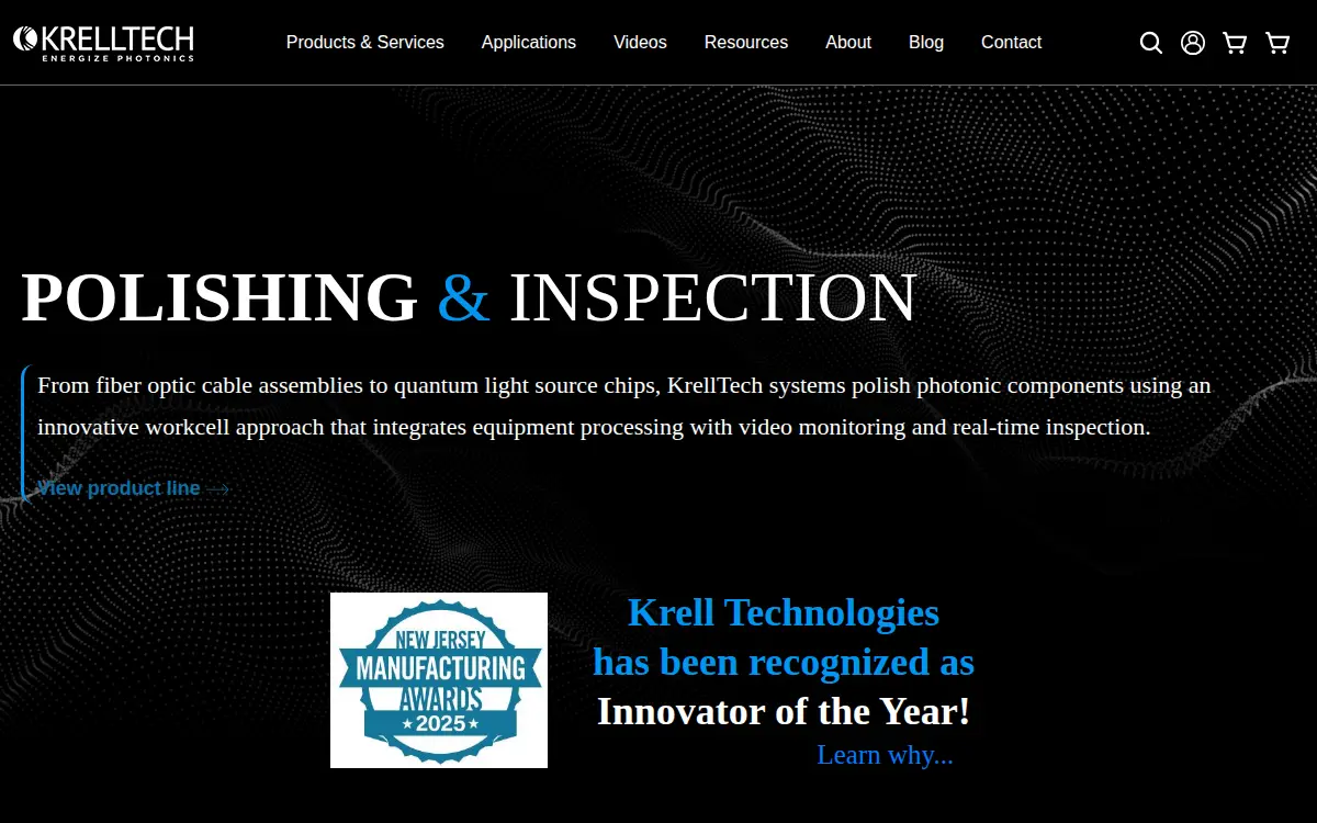 Homepage of Krell Technologies INC