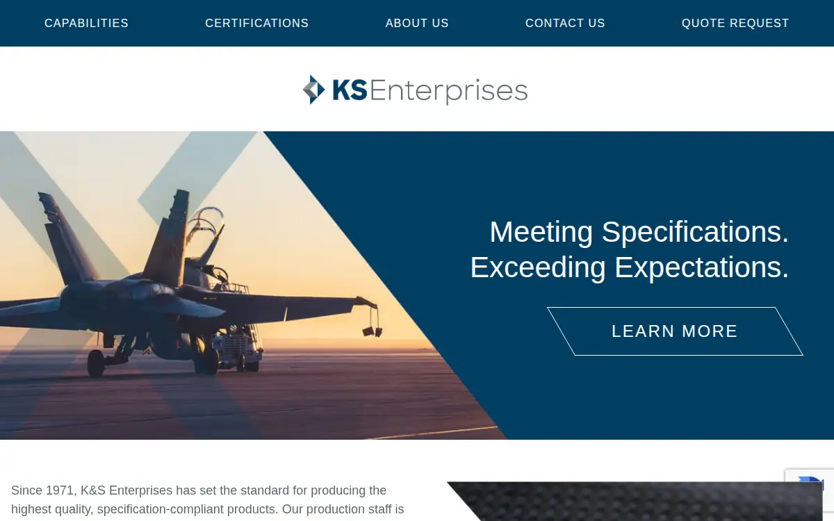 Homepage of K&s Enterprises, LLC