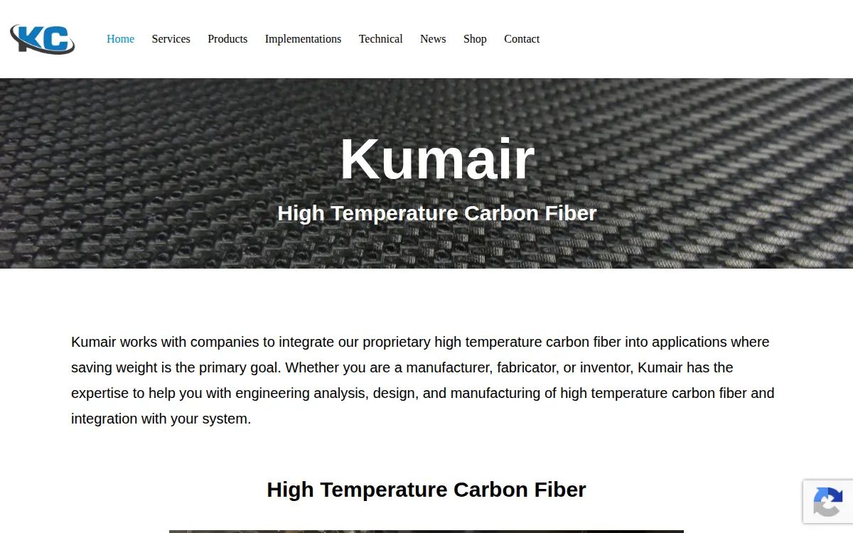Homepage of Kumair LLC