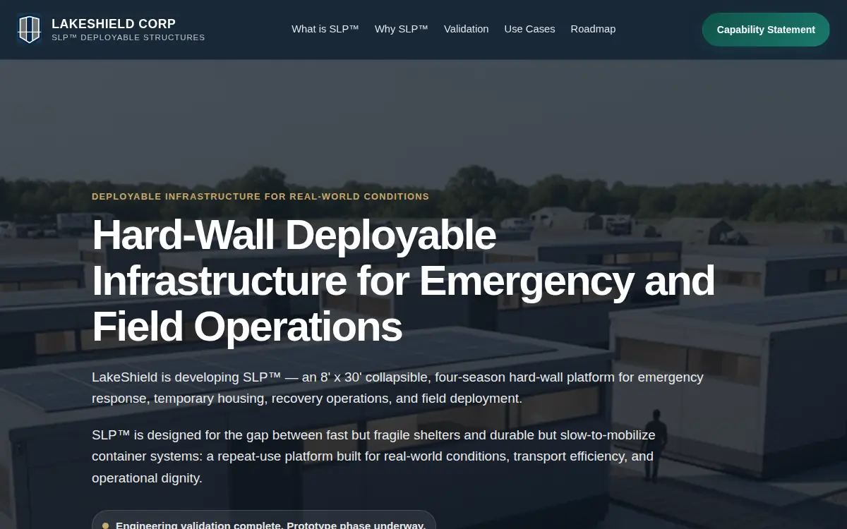 Homepage of Lakeshield CORP