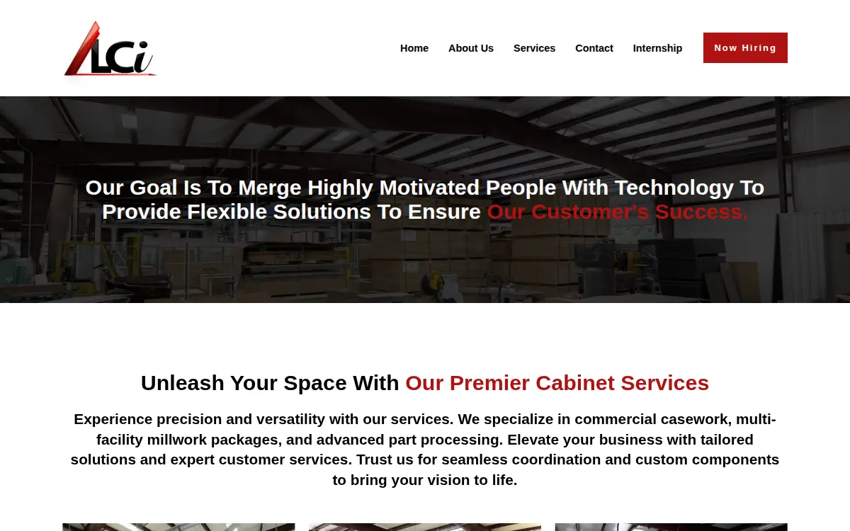 Homepage of Lakewood Cabinetry INC