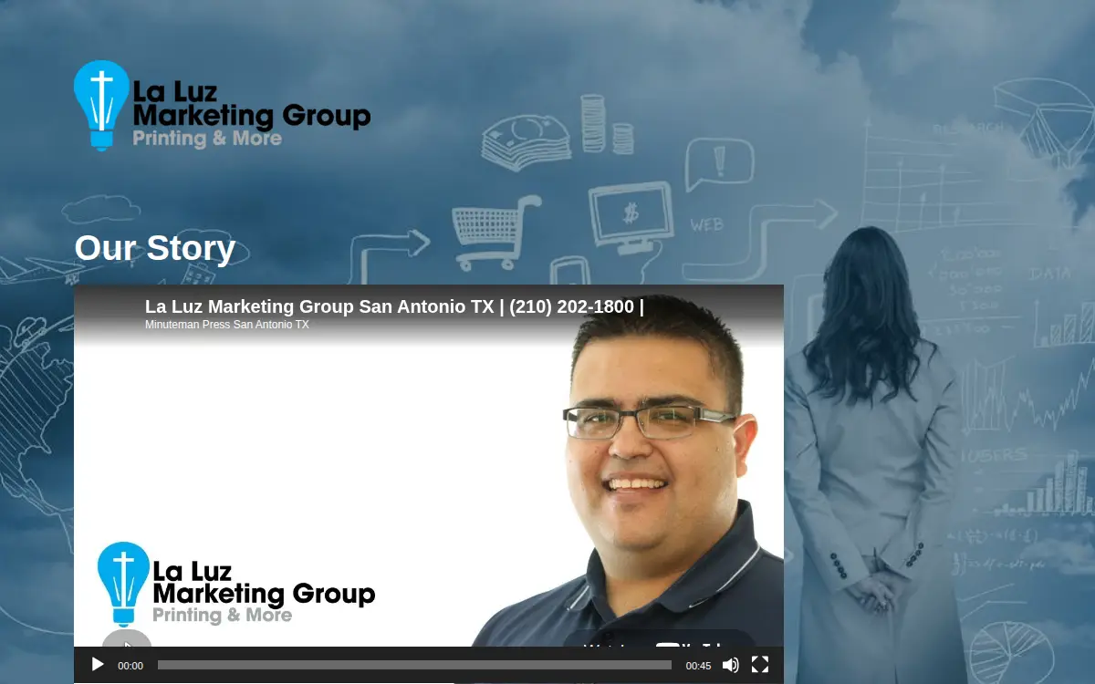 Homepage of La Luz Marketing Group INC