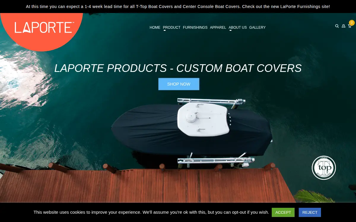 Homepage of Laporte's Products INC