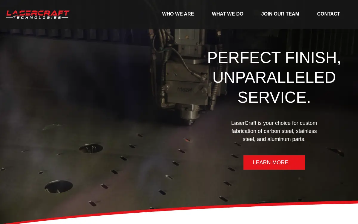 Homepage of Laser Craft Technologies, INC.