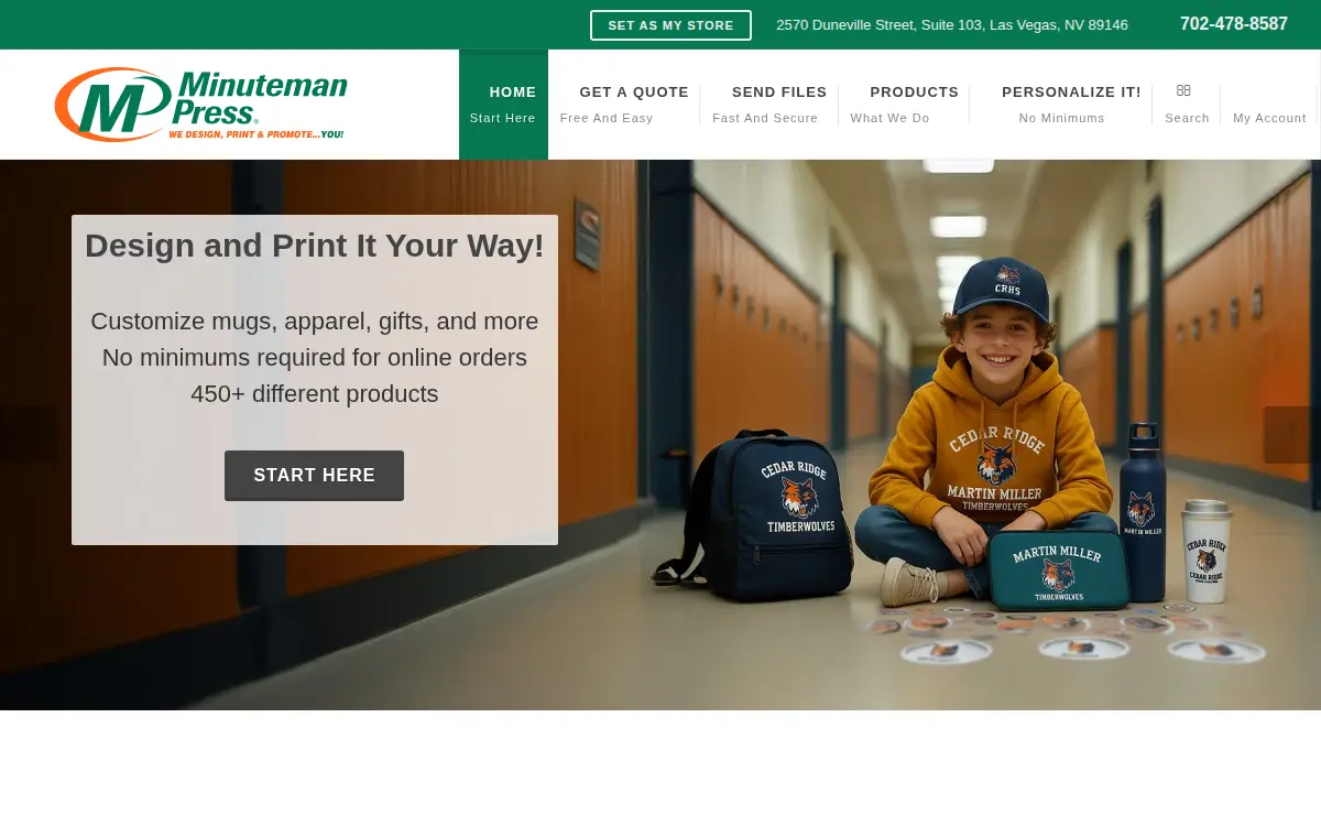 Homepage of Digital Impressions L.l.c