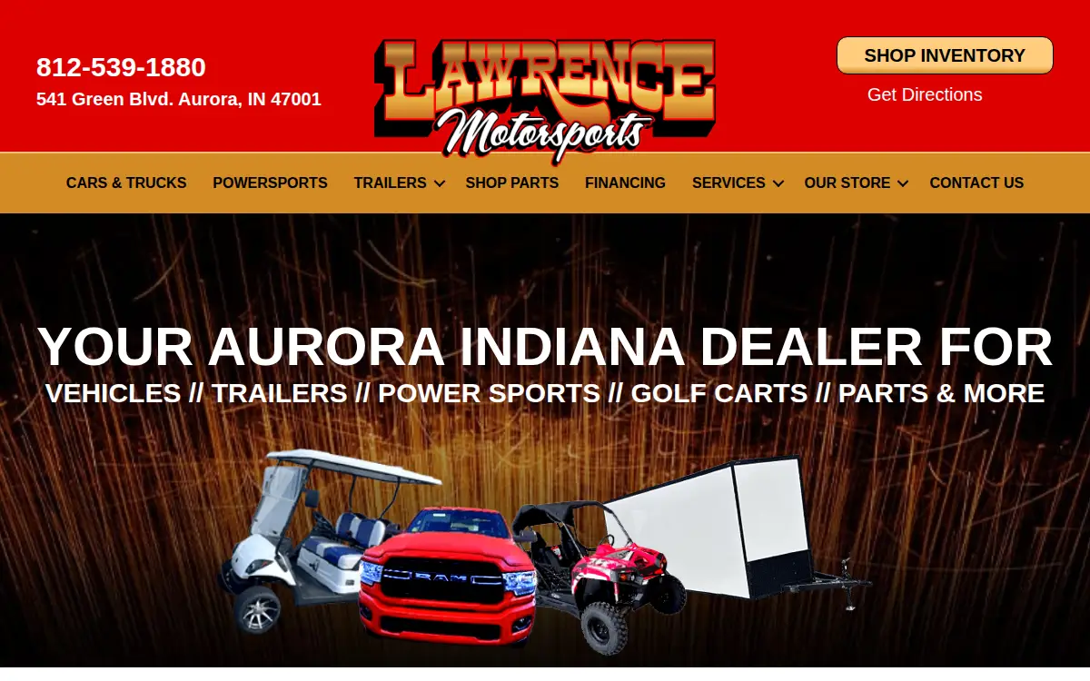 Homepage of Lawrence Motorsports, INC.