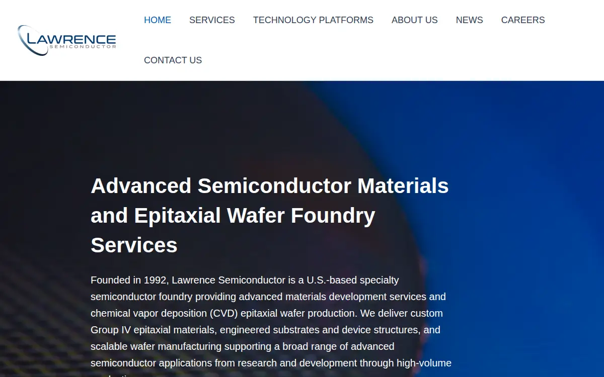 Homepage of Lawrence Semiconductor Research Laboratory, INC.