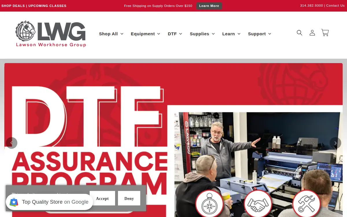 Homepage of Lawson Screen Products INC
