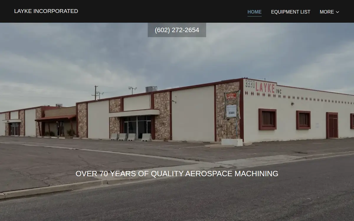Homepage of Layke, Incorporated
