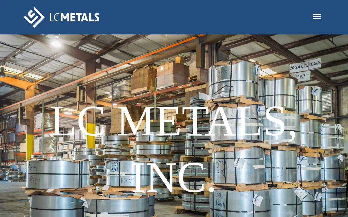 Homepage of L C Metals INC