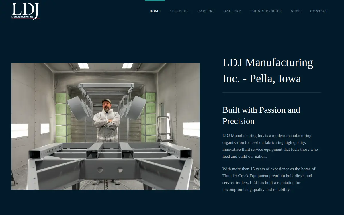 Homepage of Ldj Manufacturing, INC.