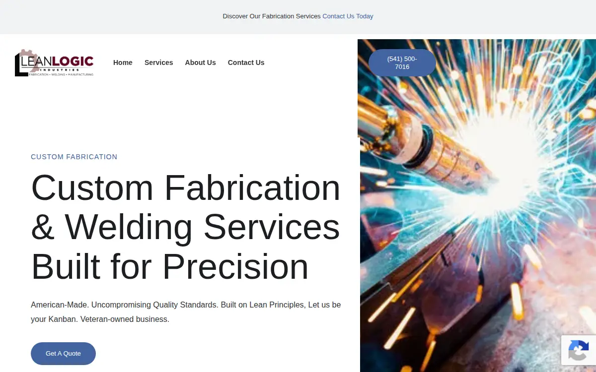 Homepage of Lean Logic Industries, LLC