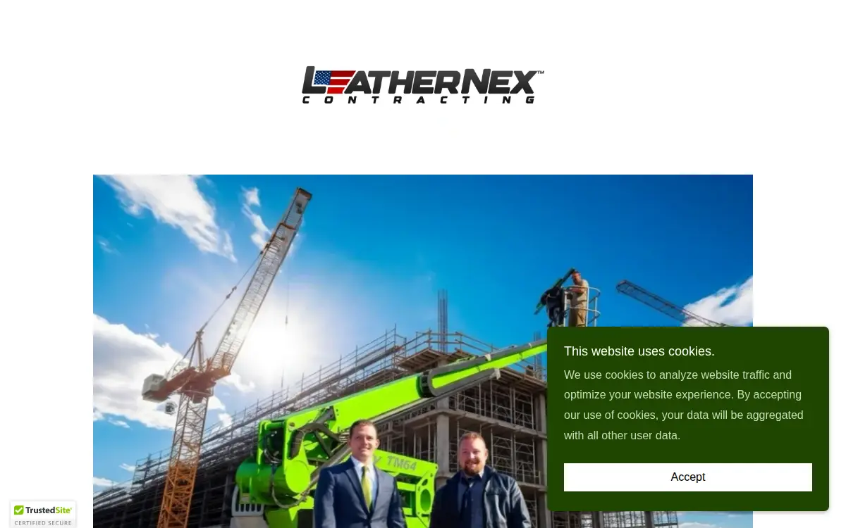 Homepage of Leathernex Contracting LLC
