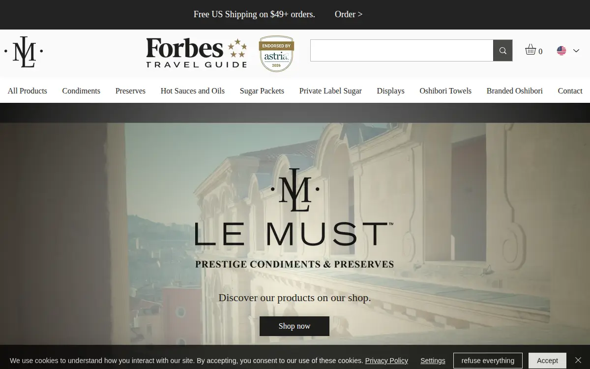 Homepage of Le Must LLC