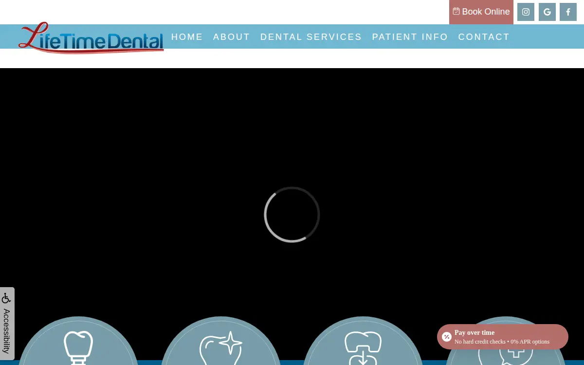 Homepage of Forrester Family Dental, LLC