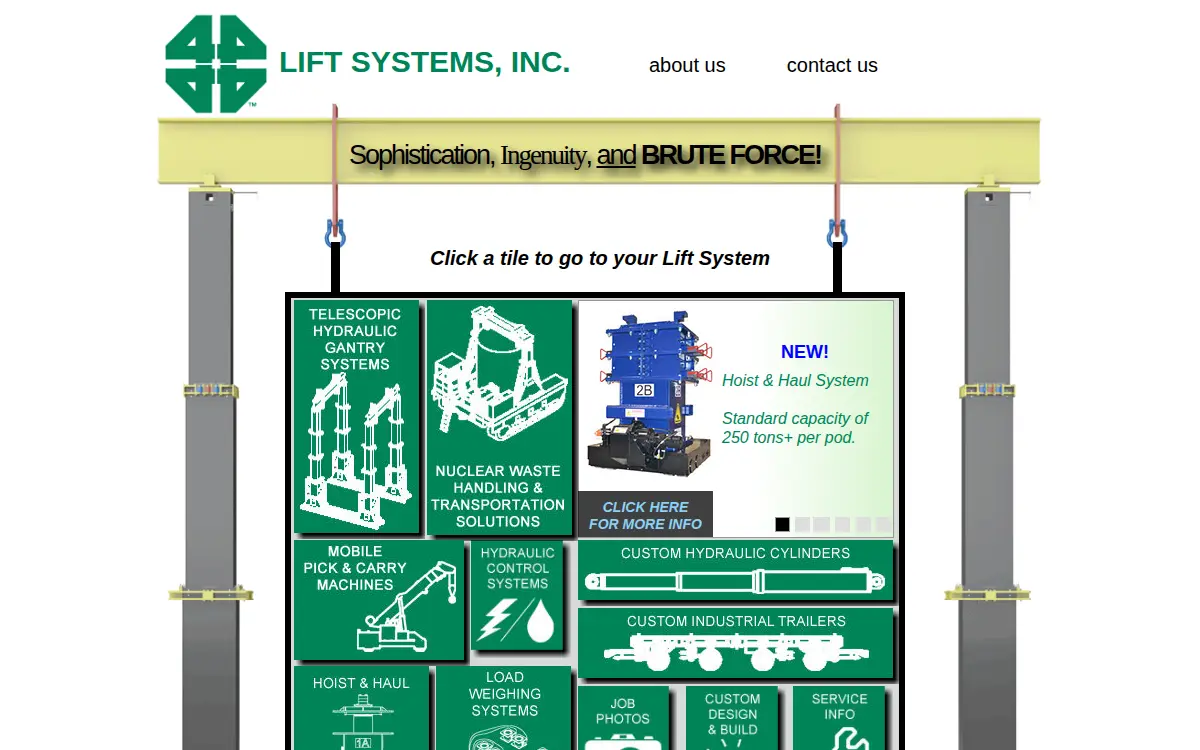 Homepage of Lift Systems INC