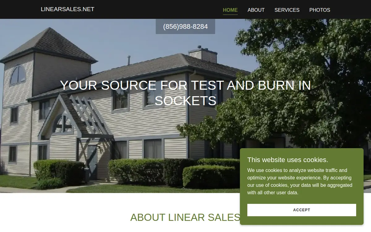 Homepage of Linear Sales INC