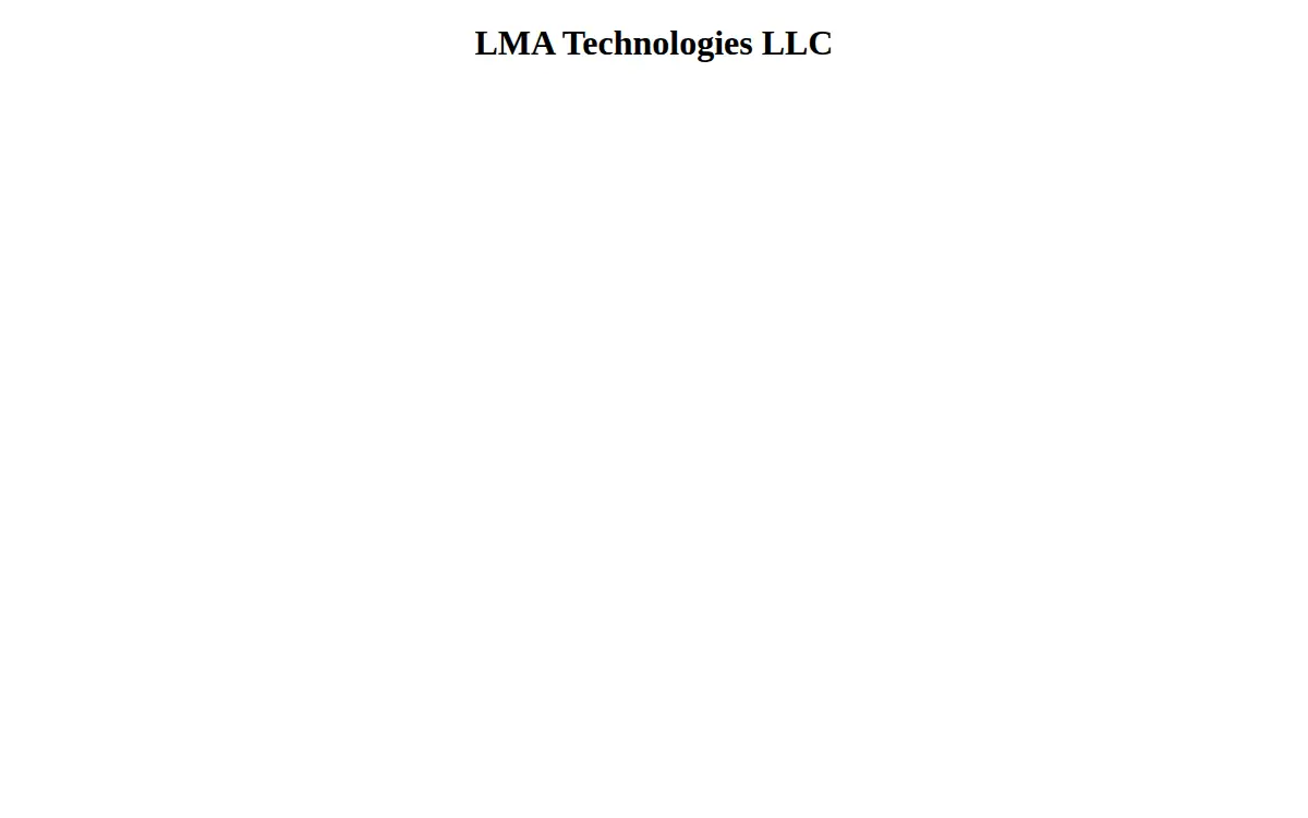 Homepage of Lma Technologies, LLC